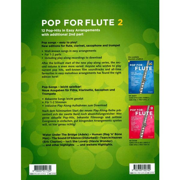 Schott Pop For Flute 2