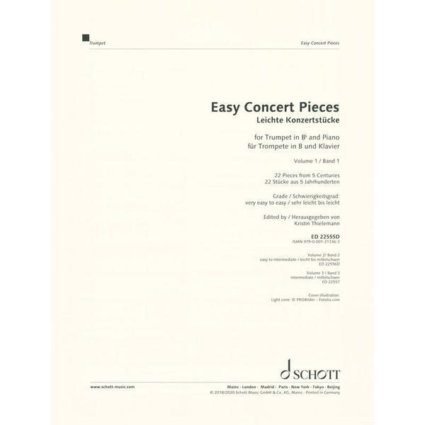 Schott Easy Concert Pieces Trumpet 1