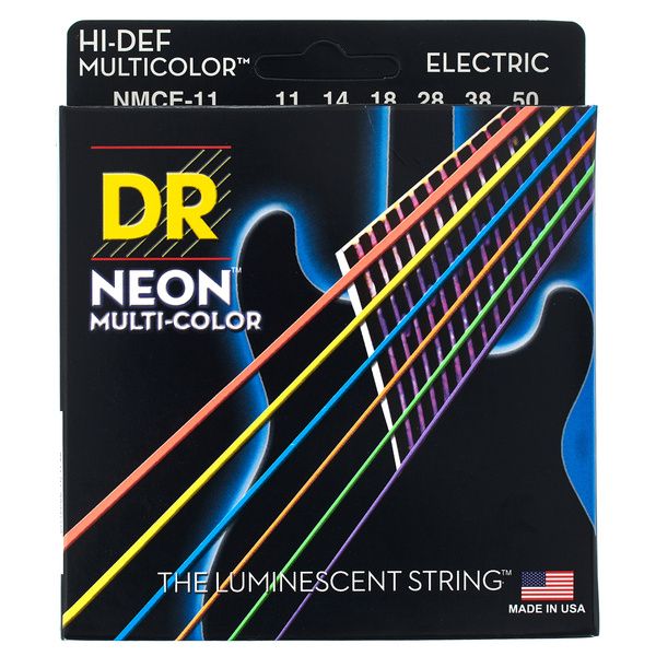 DR Strings Neon Multi NMCE-11