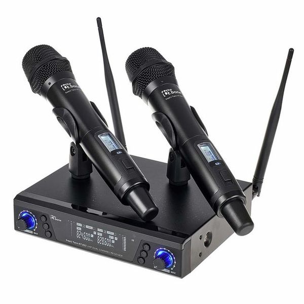 Microphone sans fil professionnel portable 4 canaux Uhf Dynamic Mic pour  Karaoke Wedding Party Band
