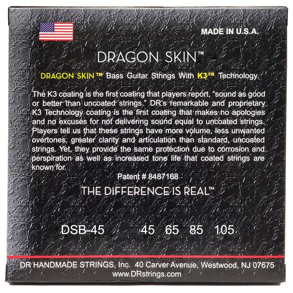 DR Strings Dragon Skin DSB-45