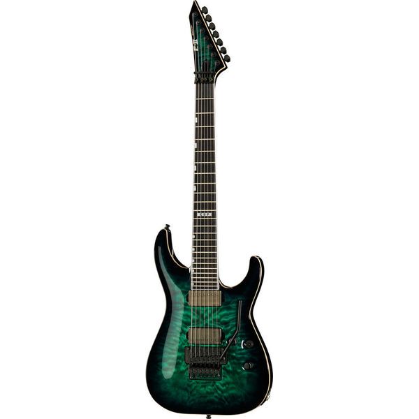 定番ESP E-Ⅱ HORIZON FR-7 QM Black Turquoise Burst 定価341,000円 ESP