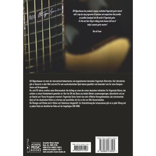 Acoustic Music Books Fingerstyle Guitar von Anfang