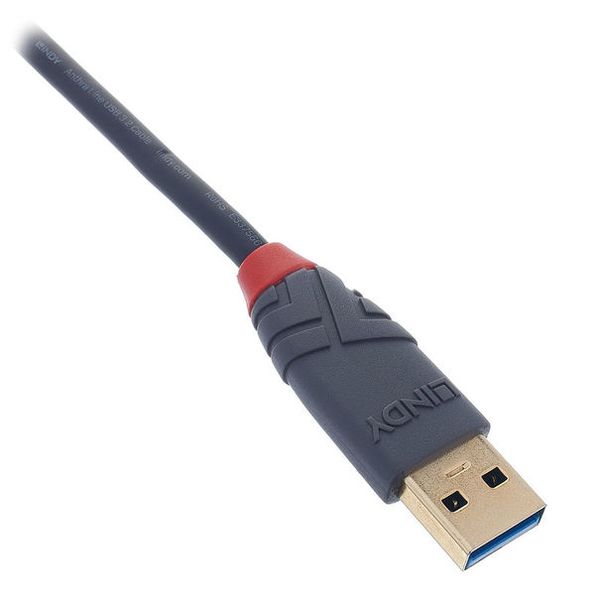 Lindy USB 3.1 Typ A/C 0,5m Anthra