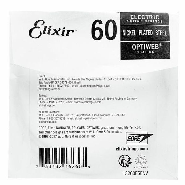 Elixir 0.60 Optiweb Electric Guitar