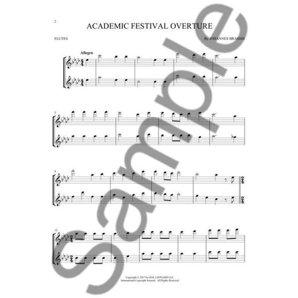 Hal Leonard Classical Themes Two Flutes