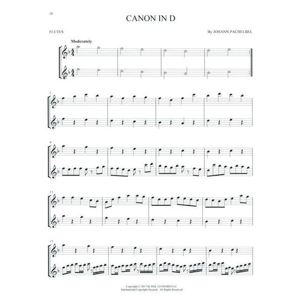 Hal Leonard Classical Themes Two Flutes