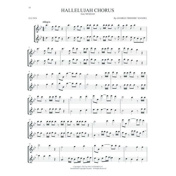 Hal Leonard Classical Themes Two Flutes