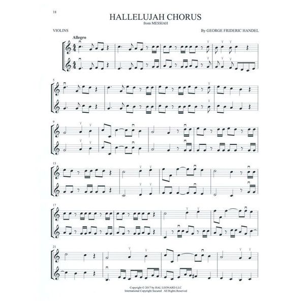 Hal Leonard Classical Themes Two Violins
