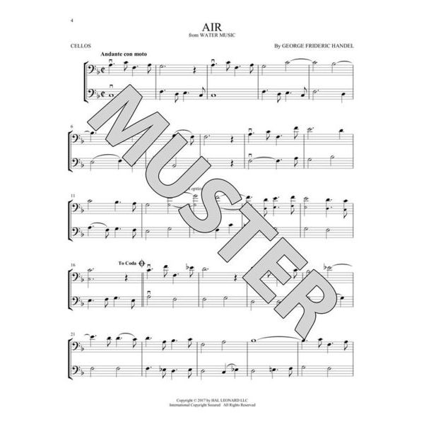 Hal Leonard Classical Themes Two Cellos