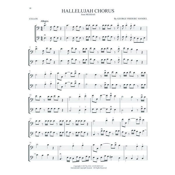 Hal Leonard Classical Themes Two Cellos