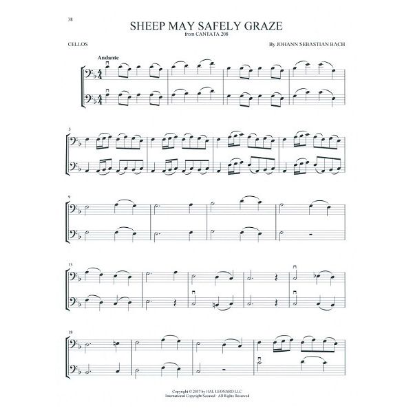Hal Leonard Classical Themes Two Cellos