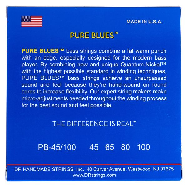 DR Strings Pure Blues PB-45/100