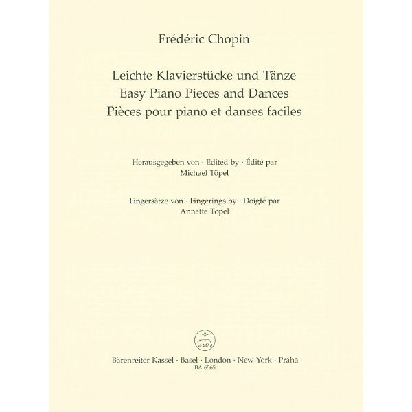 Bärenreiter Chopin Easy Piano Pieces