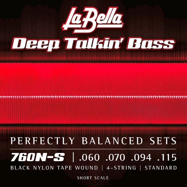 La Bella 760N-S Black Nylon Tape