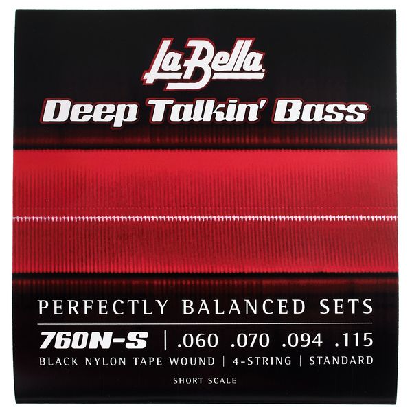 La Bella 760N-S Black Nylon Tape