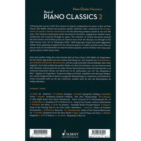 Schott Best Of Piano Classics 2