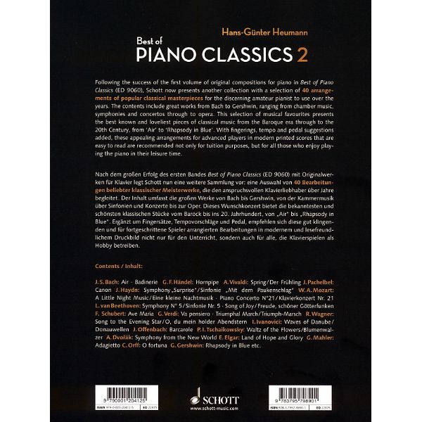 Schott Best Of Piano Classics 2