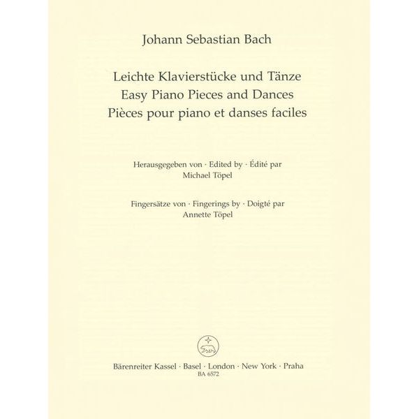 Bärenreiter Bach Leichte Klavierstücke