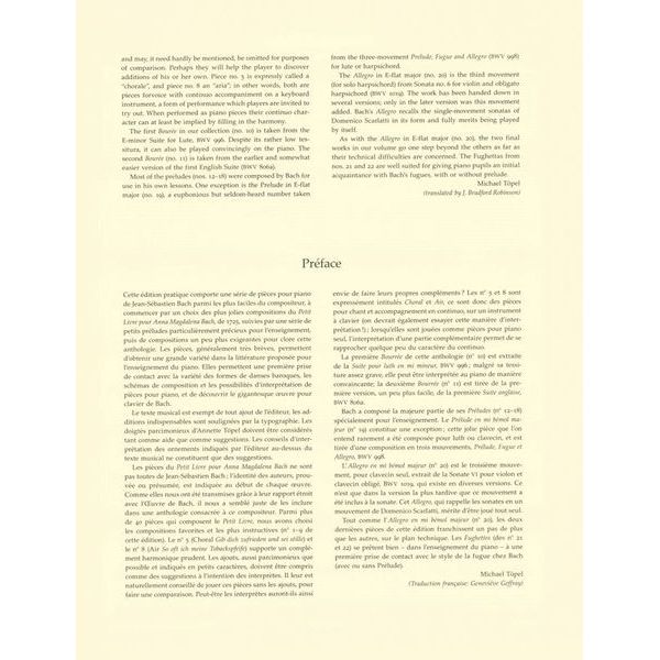 Bärenreiter Bach Leichte Klavierstücke