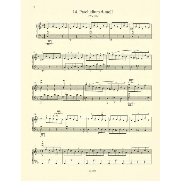 Bärenreiter Bach Leichte Klavierstücke