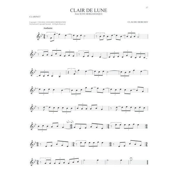 Hal Leonard 101 Classical Themes Clarinet