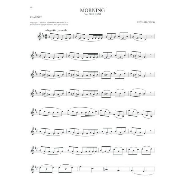 Hal Leonard 101 Classical Themes Clarinet