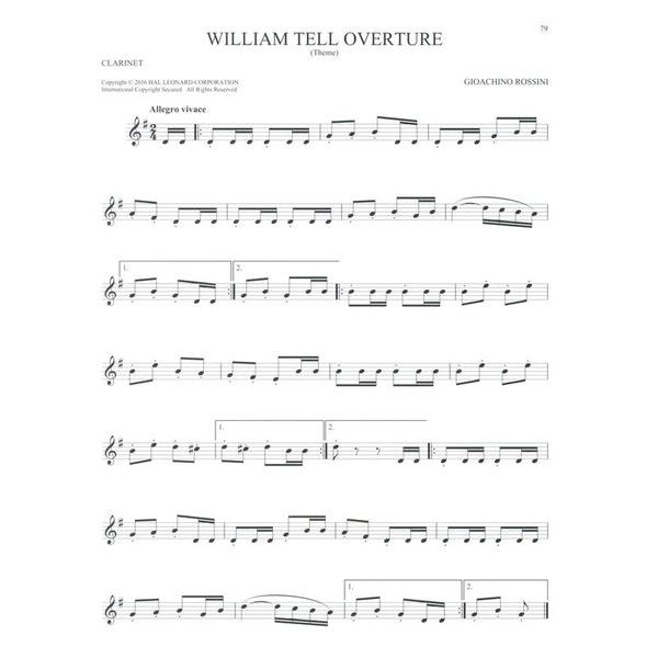 Hal Leonard 101 Classical Themes Clarinet