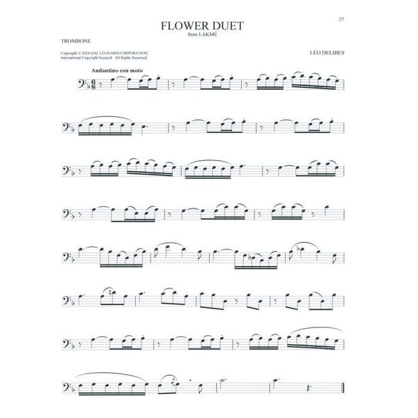Hal Leonard 101 Classical Themes Trombone