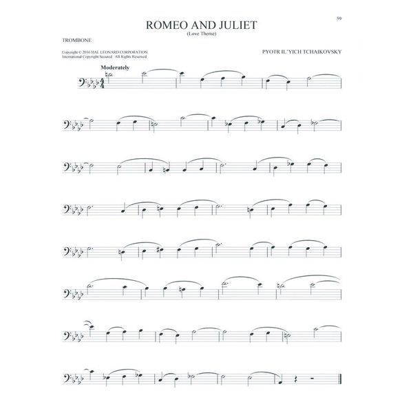 Hal Leonard 101 Classical Themes Trombone