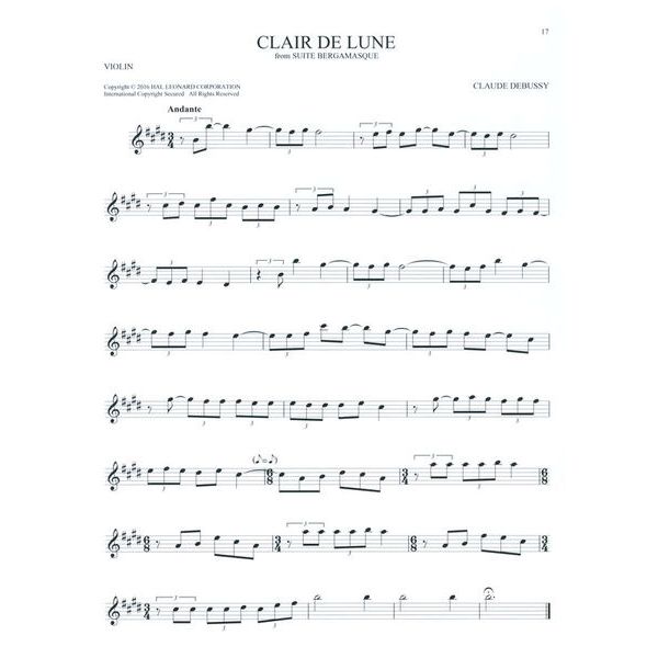 Hal Leonard 101 Classical Themes Violin