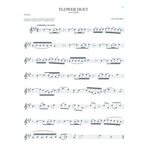 Hal Leonard 101 Classical Themes Violin