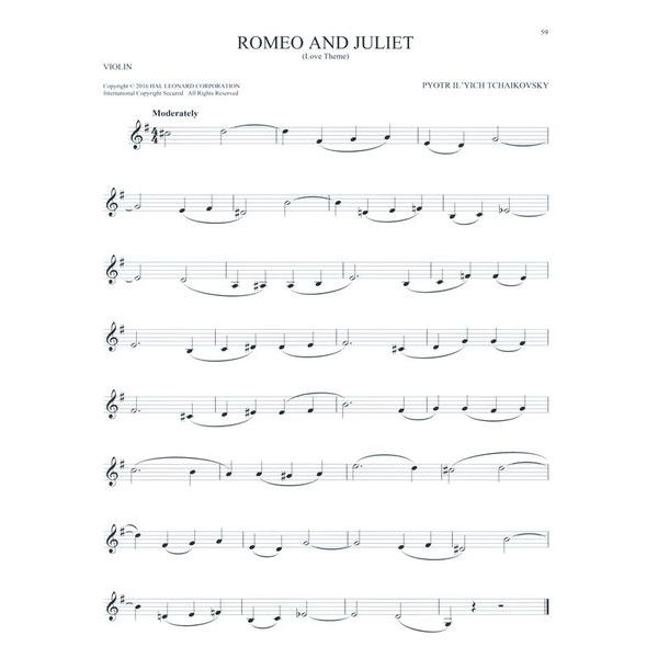 Hal Leonard 101 Classical Themes Violin
