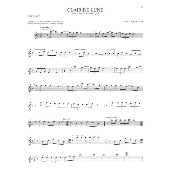 Hal Leonard 101 Classical Themes Tenorsax.