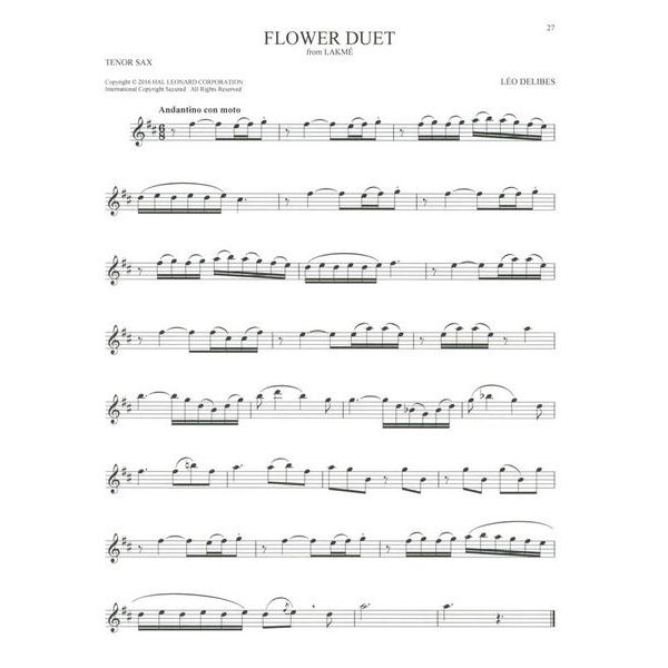 Hal Leonard 101 Classical Themes Tenorsax.