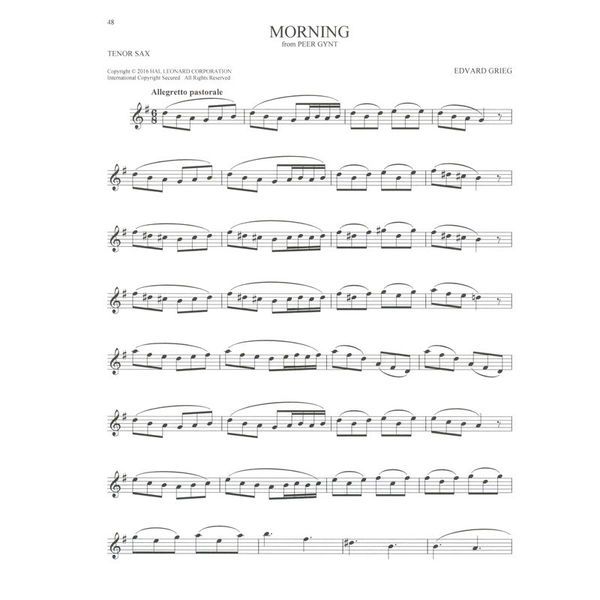 Hal Leonard 101 Classical Themes Tenorsax.