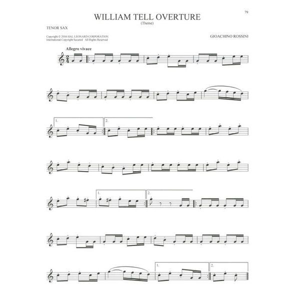 Hal Leonard 101 Classical Themes Tenorsax.