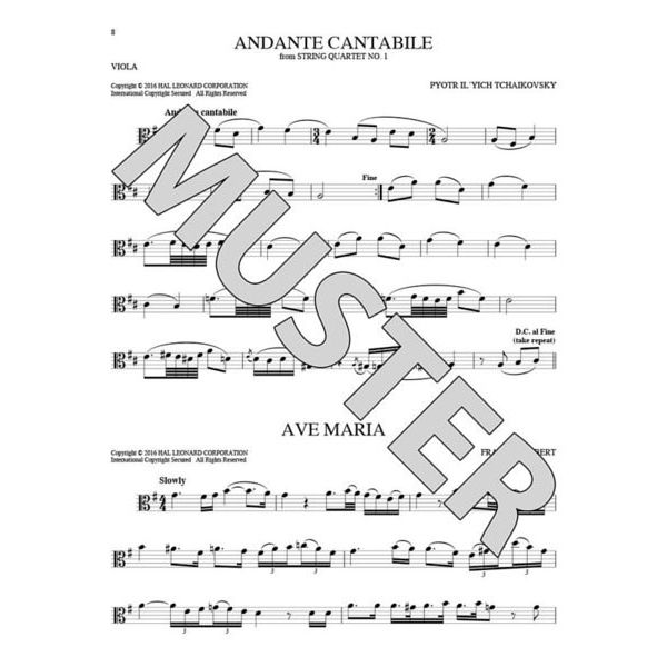 Hal Leonard 101 Classical Themes Viola