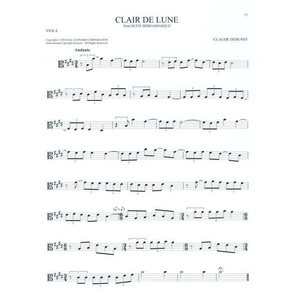 Hal Leonard 101 Classical Themes Viola
