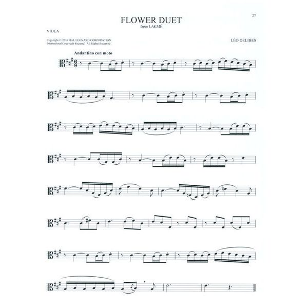 Hal Leonard 101 Classical Themes Viola