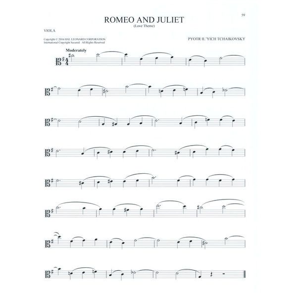 Hal Leonard 101 Classical Themes Viola