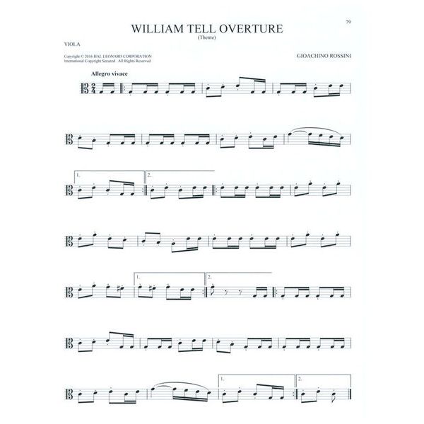 Hal Leonard 101 Classical Themes Viola