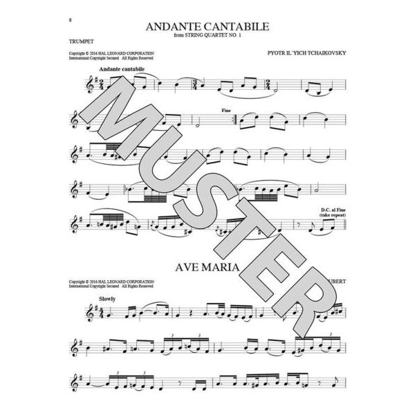 Hal Leonard 101 Classical Themes Trumpet