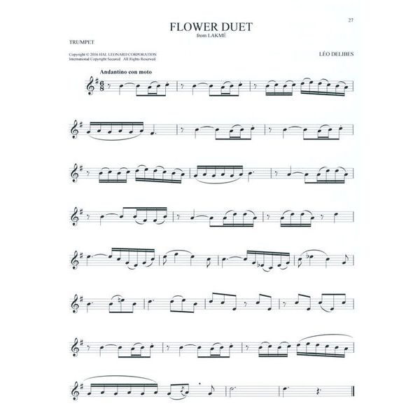 Hal Leonard 101 Classical Themes Trumpet