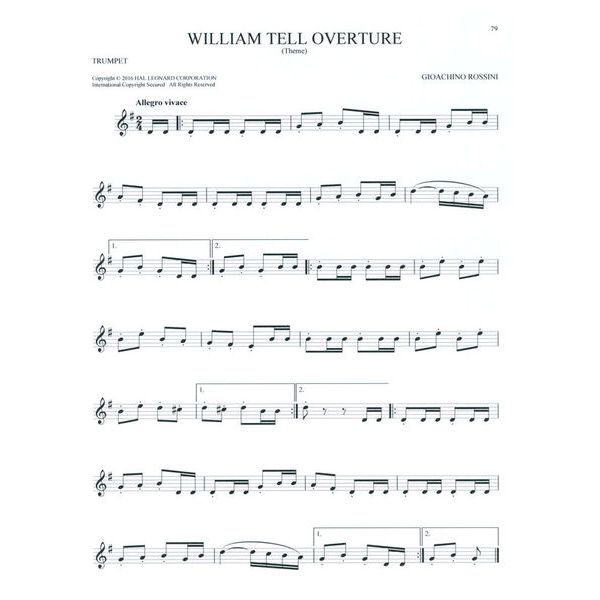 Hal Leonard 101 Classical Themes Trumpet