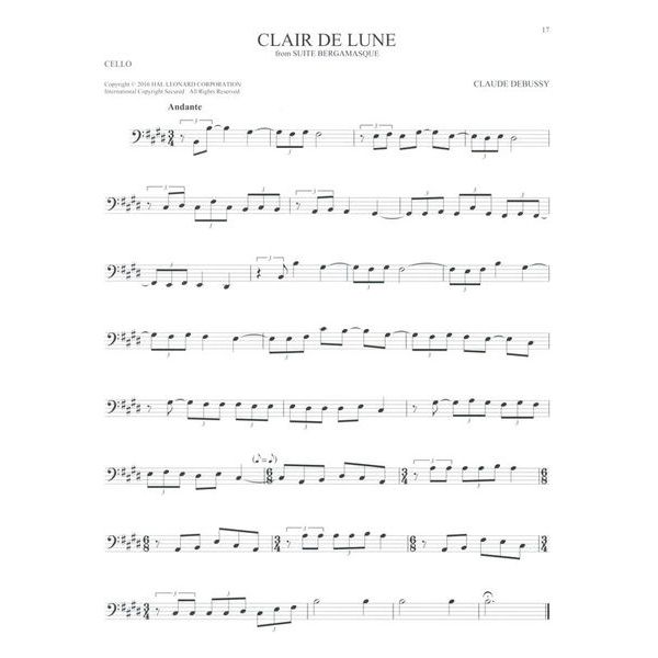 Hal Leonard 101 Classical Themes Cello
