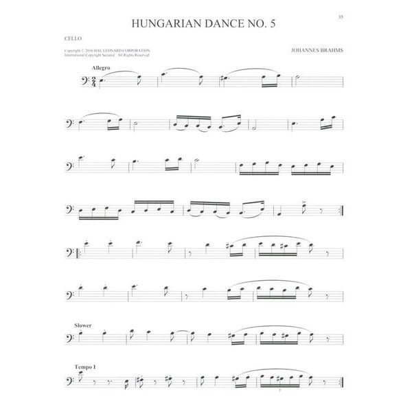 Hal Leonard 101 Classical Themes Cello