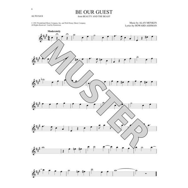 Hal Leonard 101 Disney Songs Alto Sax