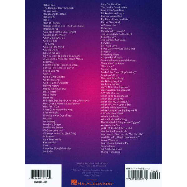 Hal Leonard 101 Disney Songs Trumpet