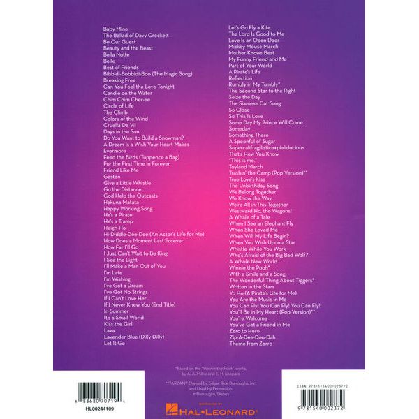 Hal Leonard 101 Disney Songs Trumpet